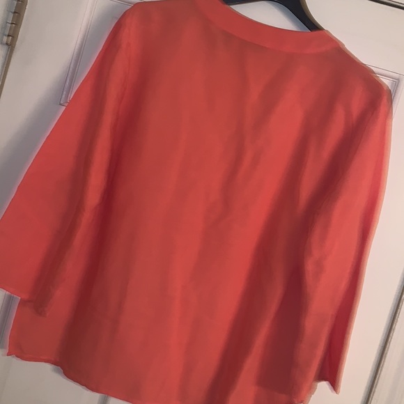 🔥DRESS BARN SHIRT 👚 BRAND NEW LARGE 🪸 CORAL COLOR!!! - Picture 5 of 9